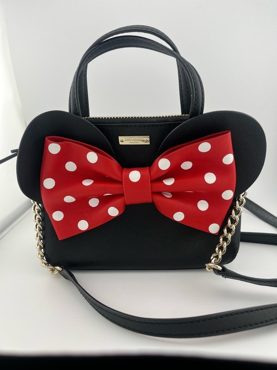 kate spade Handbags - kate spade Black Crossbody Bag with Red Polka Dot Bow